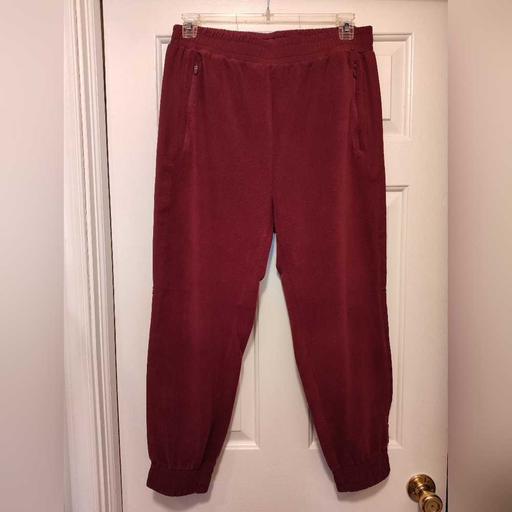 Zyia Burgundy Jogger Pants